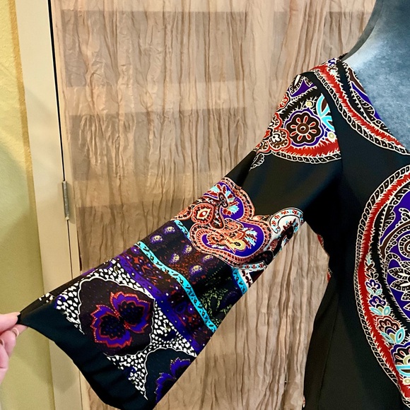 Bailey Blue Boho midi dress. Size M - Picture 12 of 12